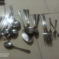 قاشق و چنگال غذا خوری میوه خوری|ظروف سرو و پذیرایی|فولادشهر, C1|دیوار