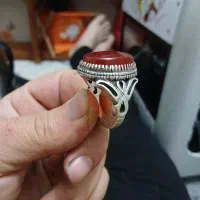 انگشتر نقره قدیمی رکاب دست