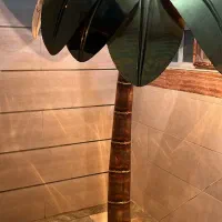 آباژور نخل مسی تزئینی|چراغ خواب و آباژور|خرمآباد, |دیوار