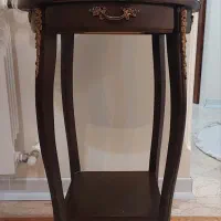 میز تلفن چوبی