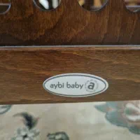 گهواره ی چوب ترک فندقی برند bybi baby|تخت و صندلی بچه|تهران, کیانشهر|دیوار
