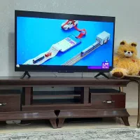 میز تلویزیون تمام چوبی و رنگ چوب