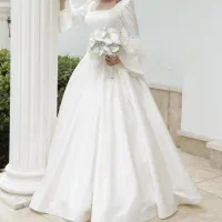 لباس عروس ساتن آمریکایی