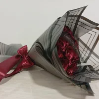 گل رز روبانی و باکسی|گل مصنوعی|تبریز, |دیوار