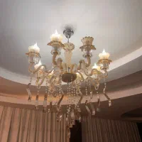 لوستر کریستالی شونبک اصلی فوق‌العاده شیک و مجلسی