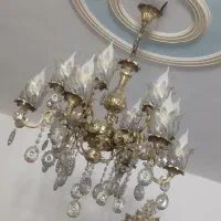 ۲عدد لوستر۱۲شعله همراه با دیوارکوب