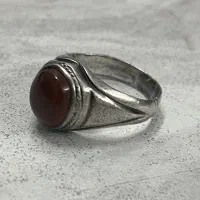 انگشتر نقره عقیق سرخ یمن کهنه با حرز داخل رکاب|جواهرات|تهران, خواجه نظام الملک|دیوار