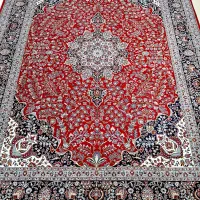 قالی قرمز/کرم رنگ فرش ارزان ماشینی در سایز مختلف|فرش|اصفهان, پروین|دیوار