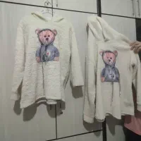 دوعدد هودی دخترانه کلاه دار نونو