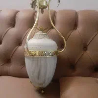 دو عدد لوستر تک شاخه و پنج شاخه