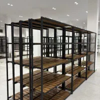 قفسه رگالی سبک آهن و چوب