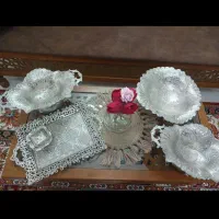 ست پذیرایی نقره ای شیک|ظروف سرو و پذیرایی|خمینیشهر, |دیوار