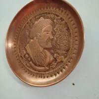 ظرف مسی قلم کاری عتیقه