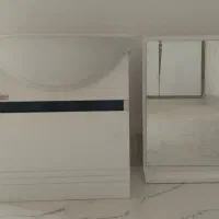 کمد و کاسه روشویی و آینه نو