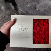 گردنبند ولنتاین با باکس گل