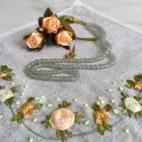 تسبیح با گل روبانی