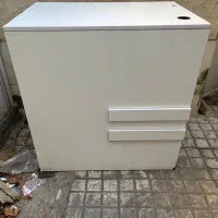 ۲عدد میز کانتر سفید با یک میز اشانتیون
