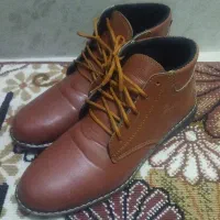 نیم بوت چرم مردانه