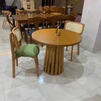 ناهارخوری دو نفره شیک چوب طبیعی مناسب فضای کم|میز و صندلی غذاخوری|آمل, |دیوار