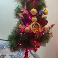 درخت کریسمس همراه ریسه و تزیینات آن ،قیمت منصفانه