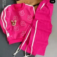 بلوز شلوار کتان دخترانه.