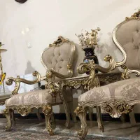 مبل کلاسیک تمام چوب|مبلمان خانگی و میز عسلی|ماهدشت, |دیوار