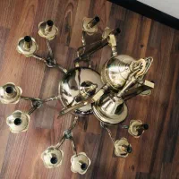 لوستر برنجی ۱۲ شآخه