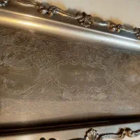 سینی قدیمی پایه دار|ظروف سرو و پذیرایی|اردبیل, |دیوار