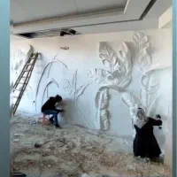 گچ بری مدرن،نقاشی،پتینه،میکروسمنت|خدمات پیشه و مهارت|تهران, نیاوران|دیوار