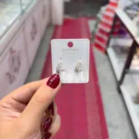 گوشواره ژوپینگ نقره ای اصلی|بدلیجات|نیشابور, دارایی|دیوار