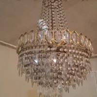 لوستر قدیمی اب طلا
