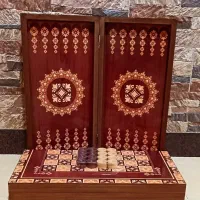 تخته نرد ام دی اف چاپی و روکش چرمی درجه 1|اسباببازی|تبریز, |دیوار