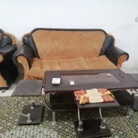 مبل هفت نفره با میز غذاخوری با میز تلویزیون