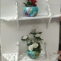 شلف دیواری تزیینی با گلدون