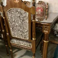 فروش مبلمان استیل ۹ نفره به همراه میز نهارخوری|مبلمان خانگی و میز عسلی|رشت, شهریاران|دیوار
