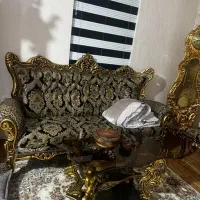 مبل سلطنتی ۹ نفره همراه با ۳عدد جلو مبلی|مبلمان خانگی و میز عسلی|ماکو, |دیوار