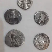 سکه های نقره پادشاهان اشکانی|کلکسیون سکه، تمبر، اسکناس|ورامین, ورامین|دیوار