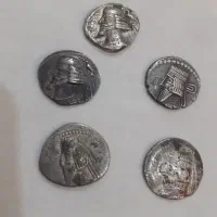 سکه های نقره پادشاهان اشکانی|کلکسیون سکه، تمبر، اسکناس|ورامین, ورامین|دیوار