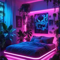 نورپردازی و دیزاین مدرن|ریسه و چراغ تزئینی|کرج, عظیمیه|دیوار