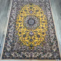 فرش دستباف گل ابریشم
