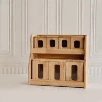 پاسماوری 7 پارچه 2 طبقه چوبی