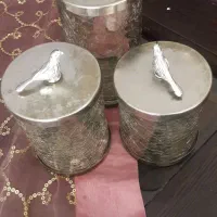 سه عدد بانکه شیشه ای سالم و تمیز