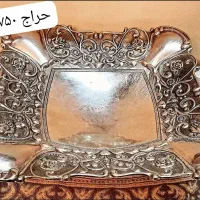 سینی و مجسمه قدیمی|کلکسیون اشیاء عتیقه|تهران, ائمه اطهار|دیوار