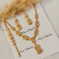 سرویس بدل کپی طلا طرح گلامور با آبکاری طلا