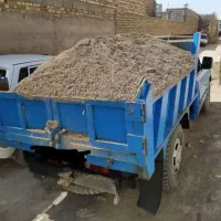 شن شسته ماسه مصالح نخودی نخاله سیمان نیسان کمپرسی