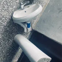 روشویی همراه شیر آلات و فاضلاب نو نو