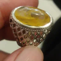 انگشتر یاقوت زرد طبیعی