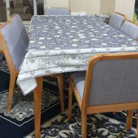 میزنهارخوری ۶نفره نو چوب راش