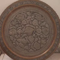 سینی مسی قلمکاری قدیمی