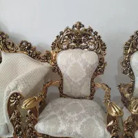 مبل سلطنتی ۹ نفره|مبلمان خانگی و میز عسلی|خوی, |دیوار